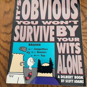 It's Obvious You Won't Survive By Your Wits Alone — Black & Pink Art Print